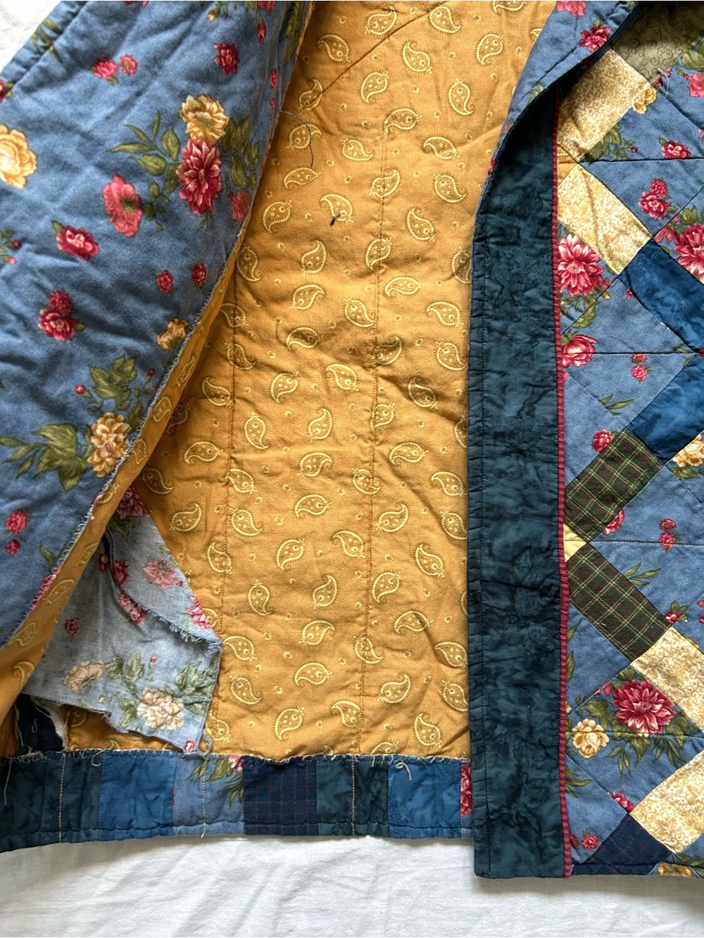 Quilted Patchwork Jacket - Multicolor - Picture 7 of 11